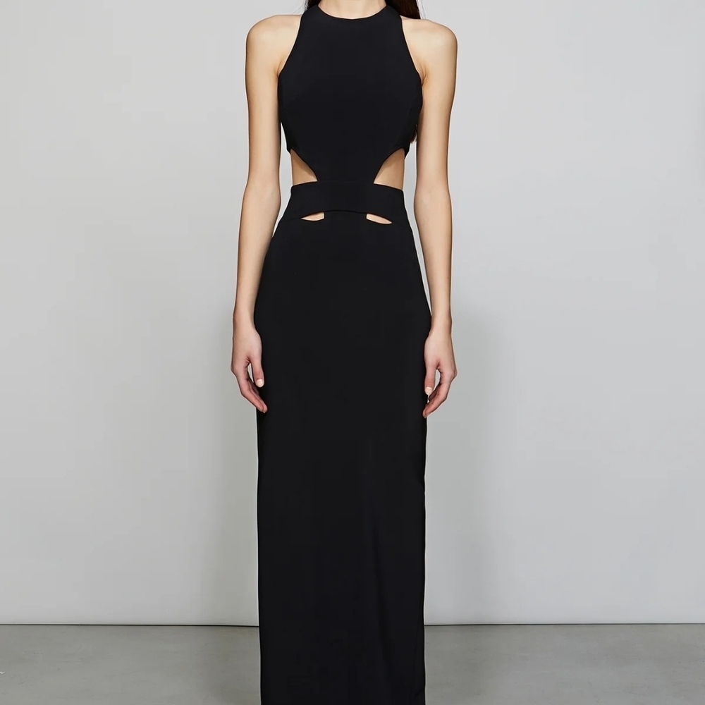 Et Ochs Naomi Black Cut out Maxi Dress. sz 6 and 8